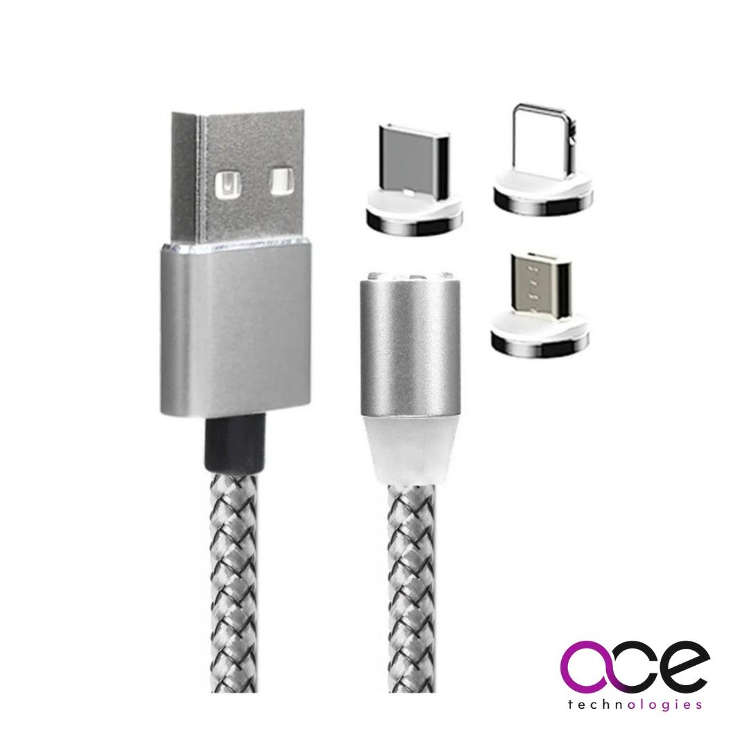 Combo Cable Cargador Magnético